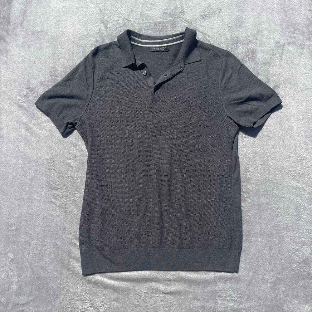 Banana Republic Men's Gray Polo Shirt